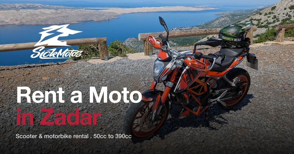 Rent a Moto Zadar: motorbike on the Croatian coast